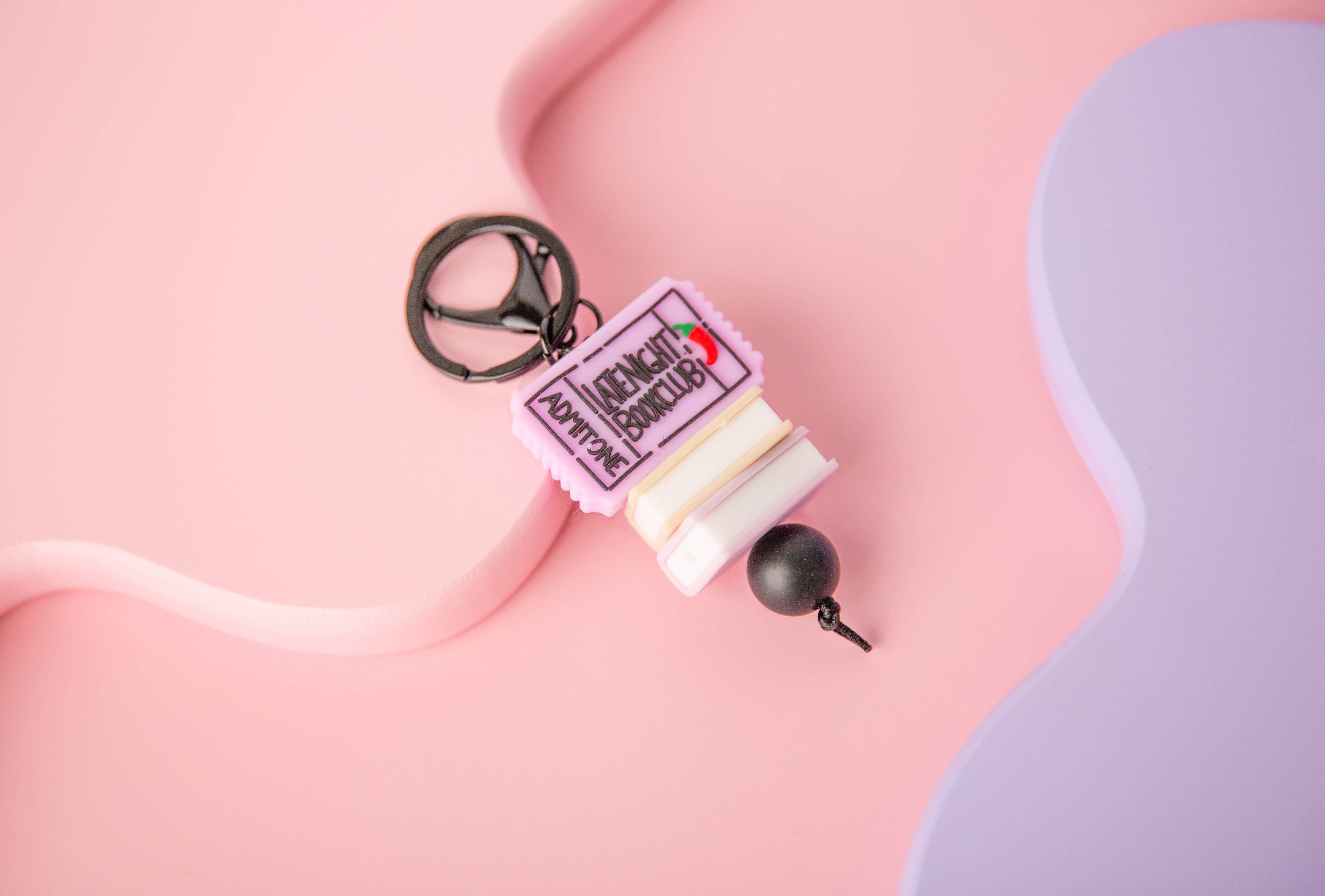 Late Night Bookclub Keychain  