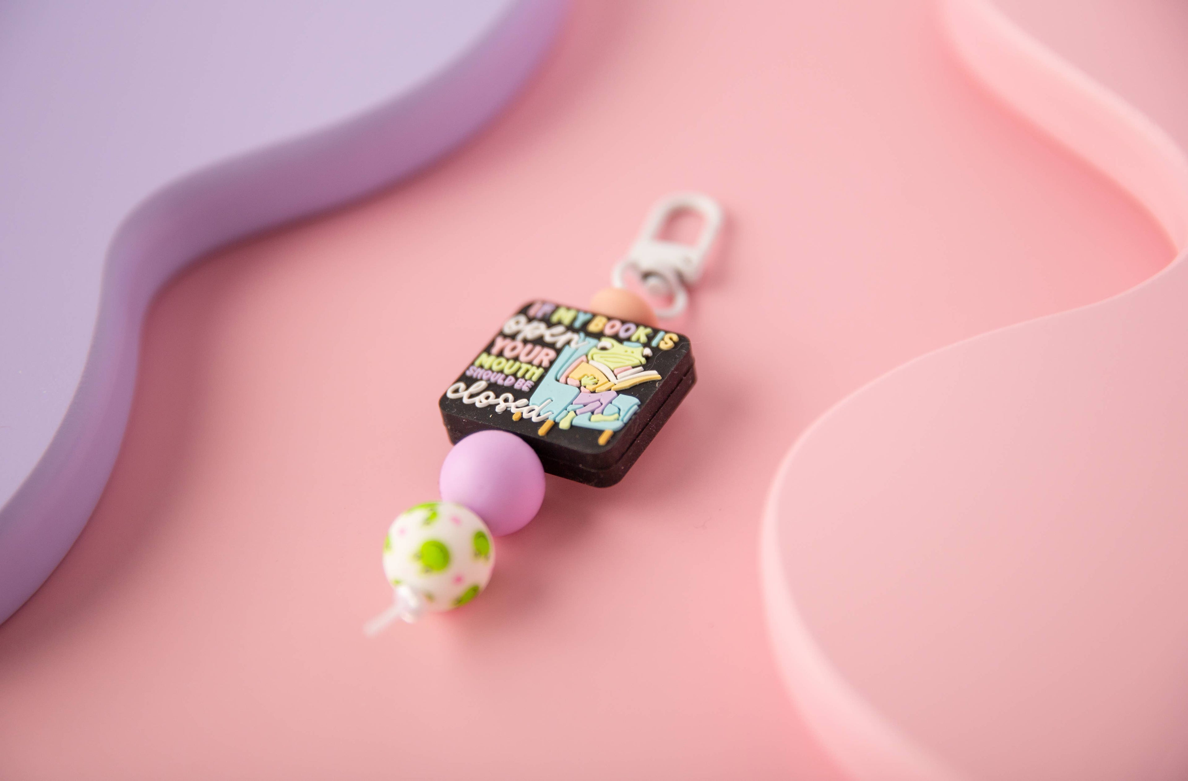 Mouth Closed Kindle Charm