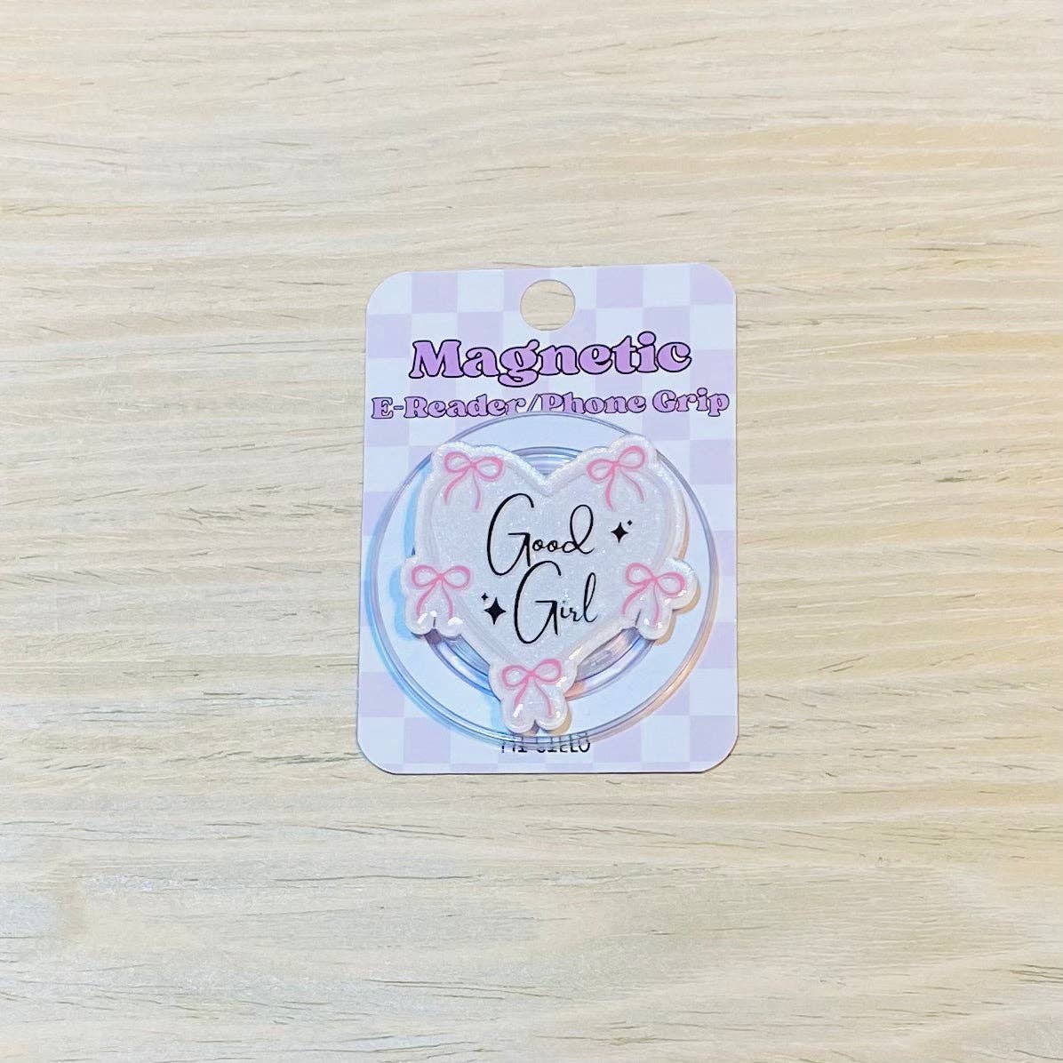 Good Girl E-Reader, Phone Grip for all Devices - Magnetic or Adhesive