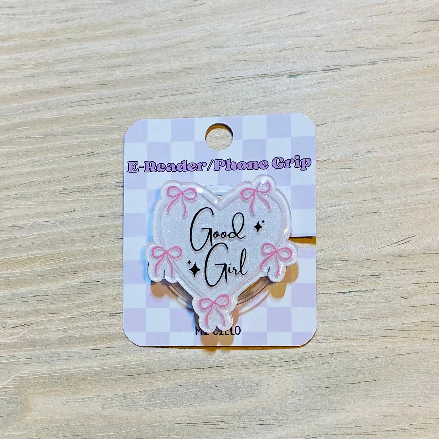 Good Girl E-Reader, Phone Grip for all Devices - Magnetic or Adhesive