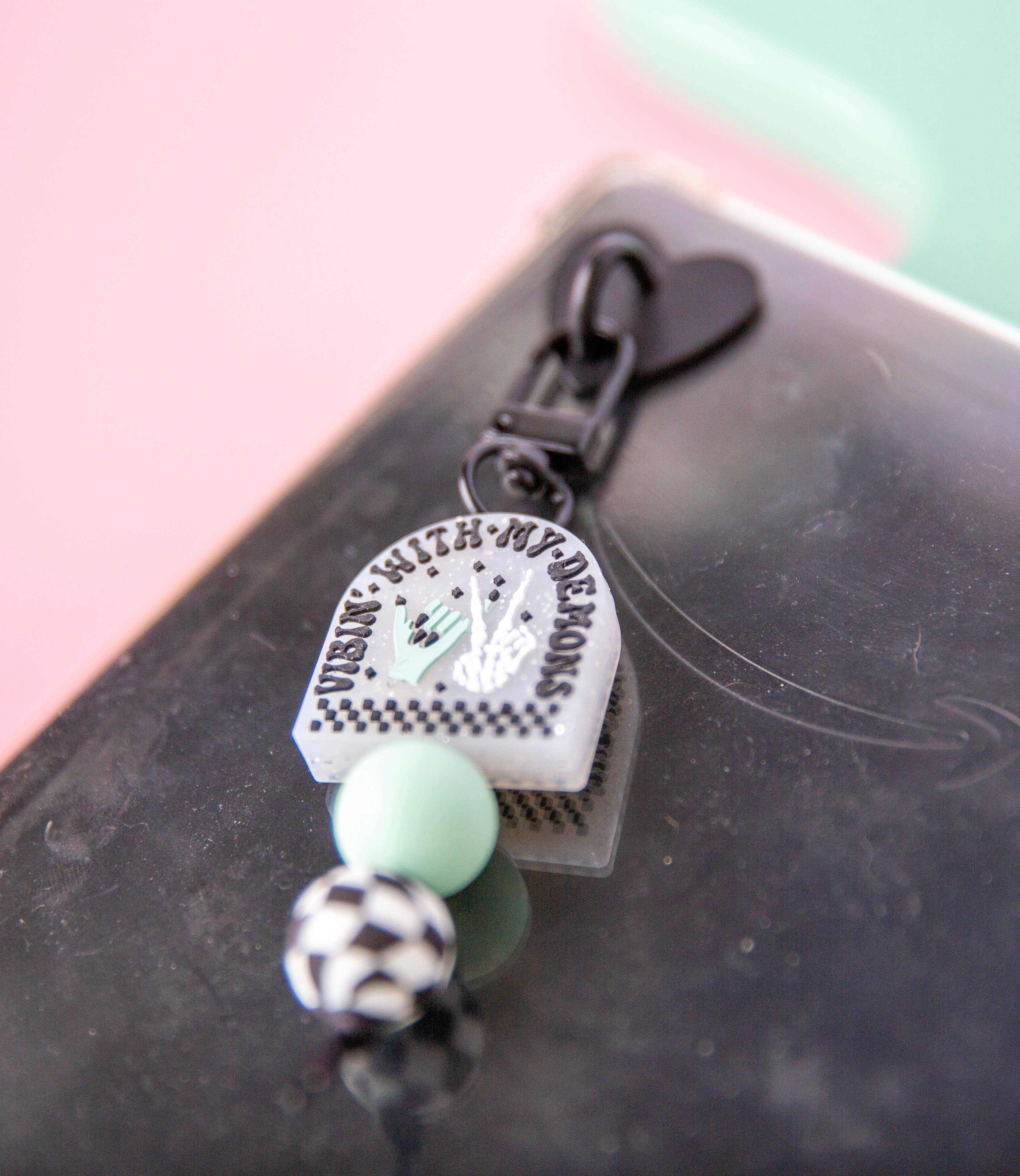 Vibin' With My Demons Kindle Charm