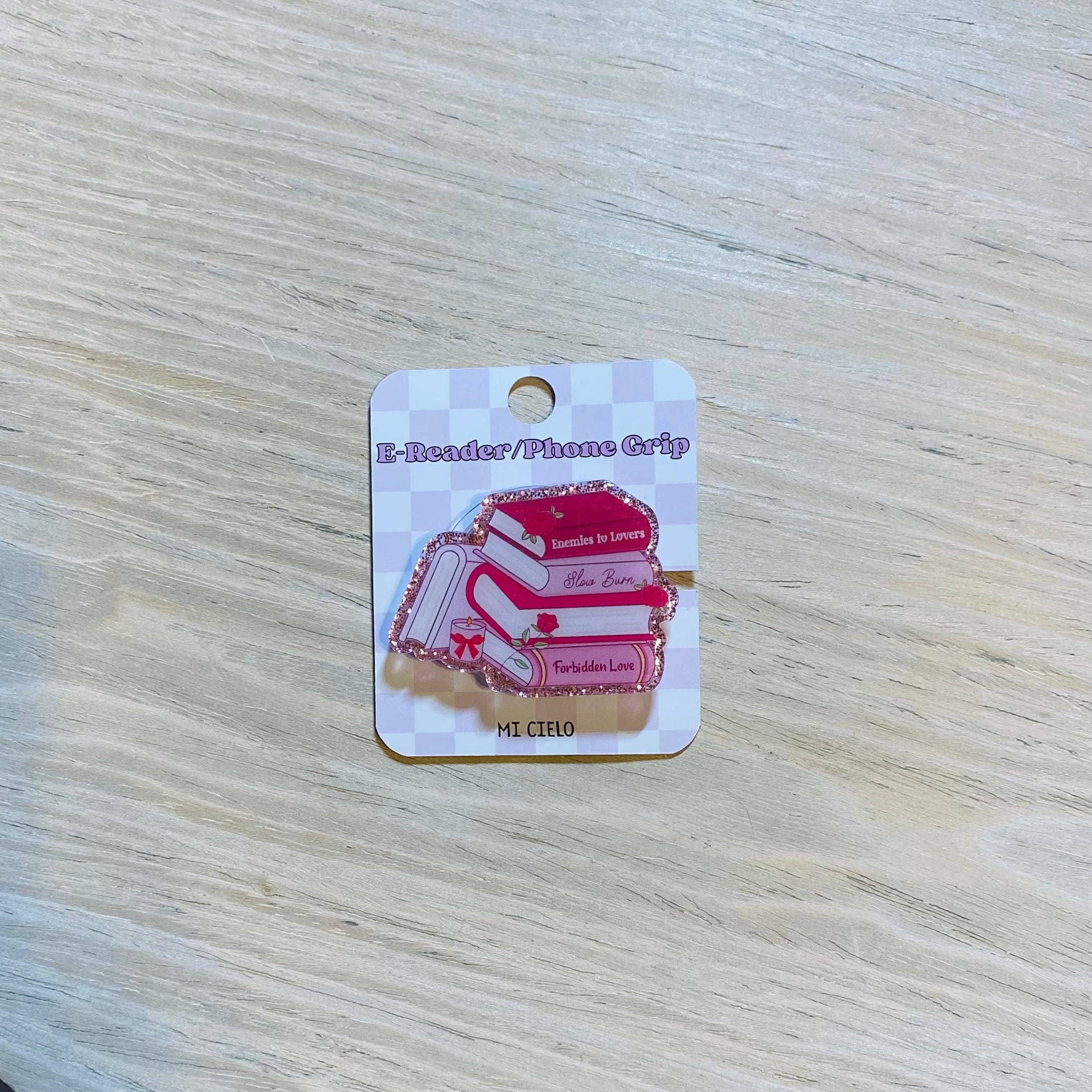 Enemies to Lovers Books E-Reader, Phone Grip for all Devices - Magnetic or Adhesive