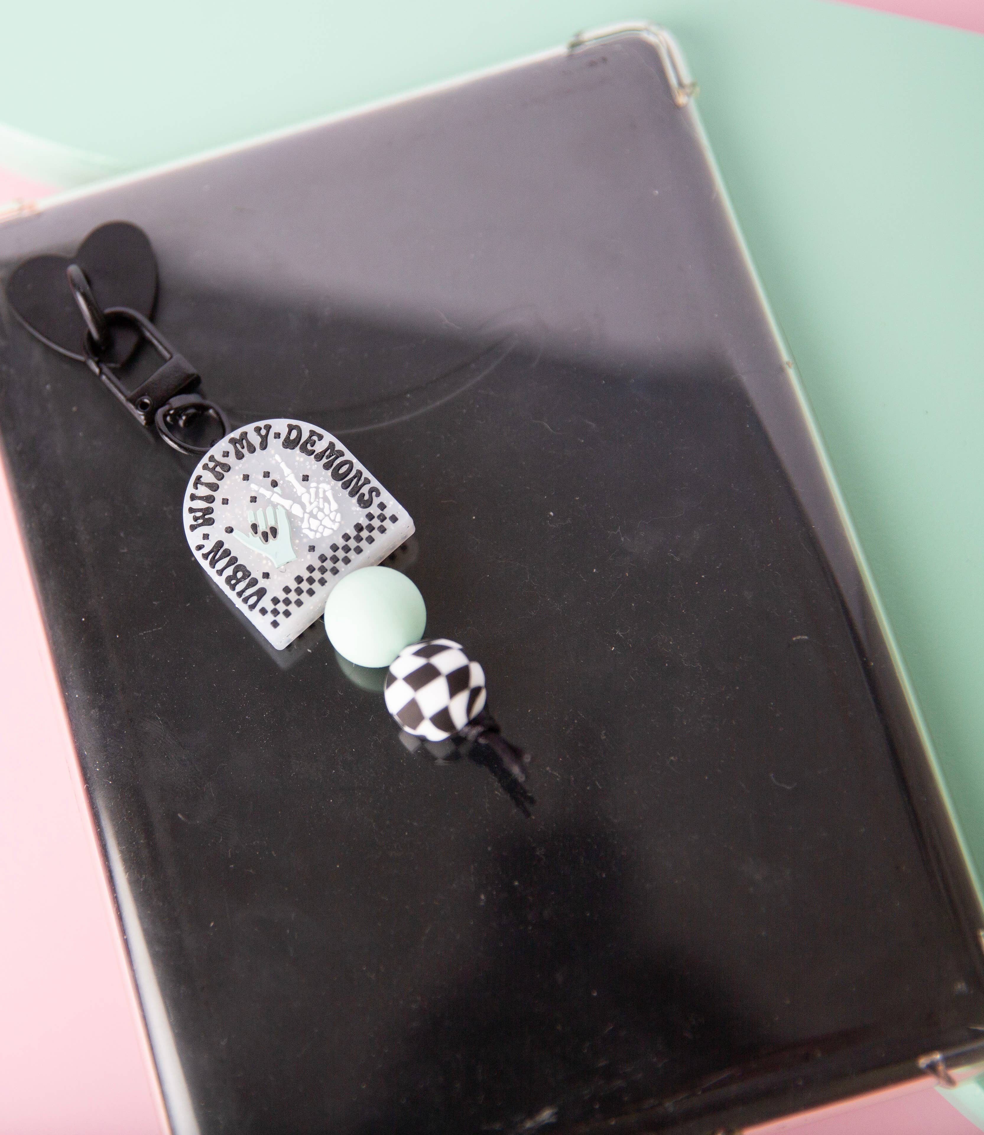 Vibin' With My Demons Kindle Charm