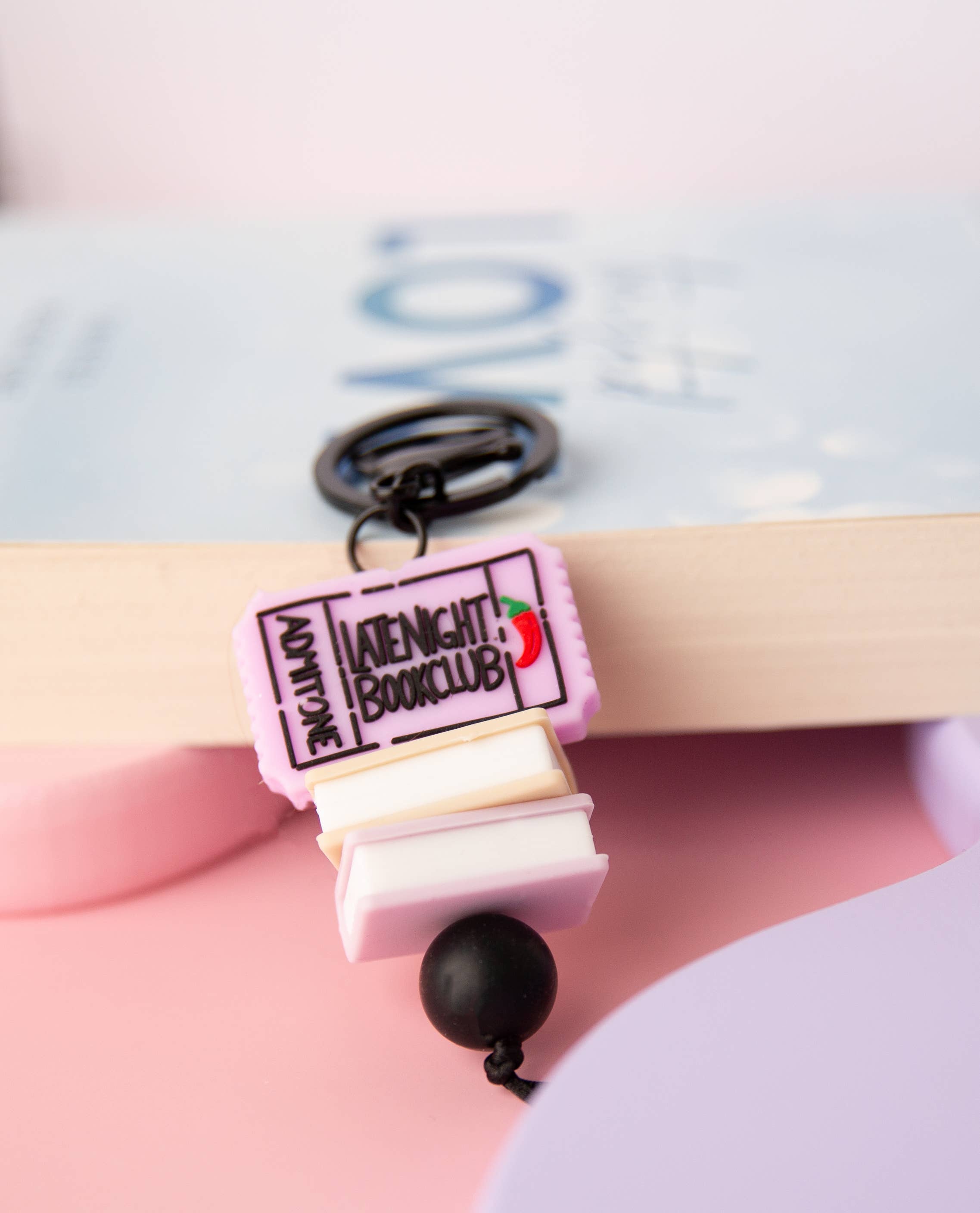 Late Night Bookclub Keychain  